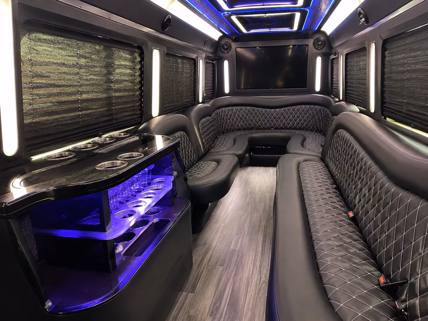 party buses for sunrise wedding parties and pre ceremony celebrations
