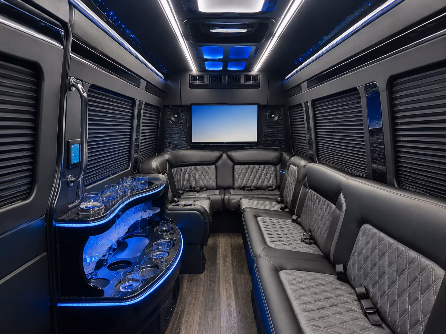 sprinter vans and small bus rentals for intimate bachelor parties in sunrise