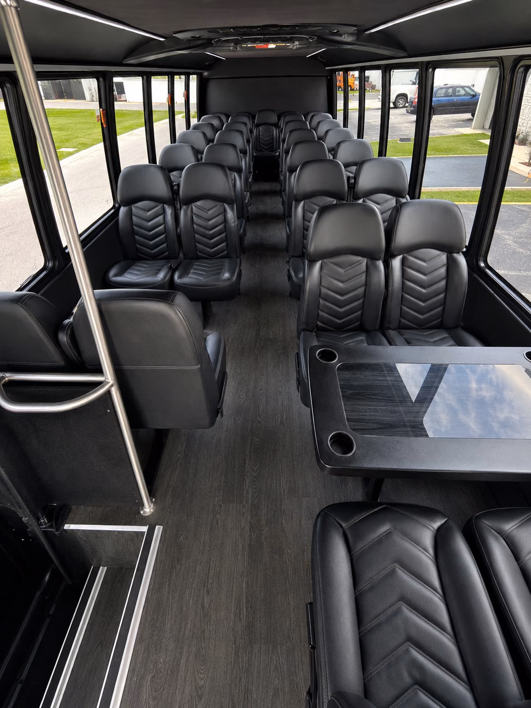 sunrise 18 passenger minibus interior