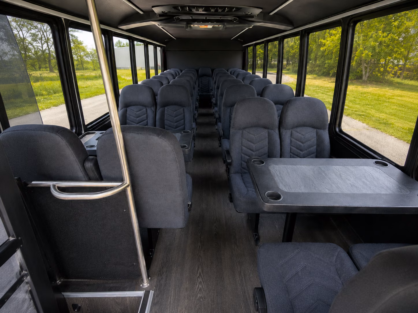 sunrise 20 passenger minibus inside