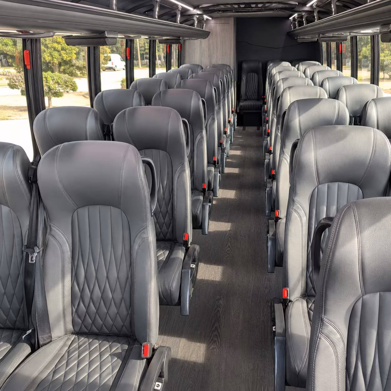 sunrise 25 passenger minibus inside