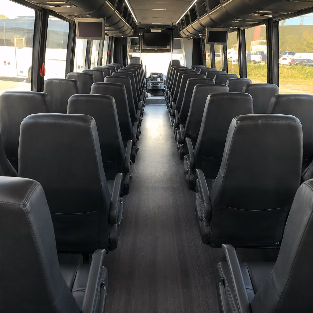 sunrise 28 passenger minibus inside