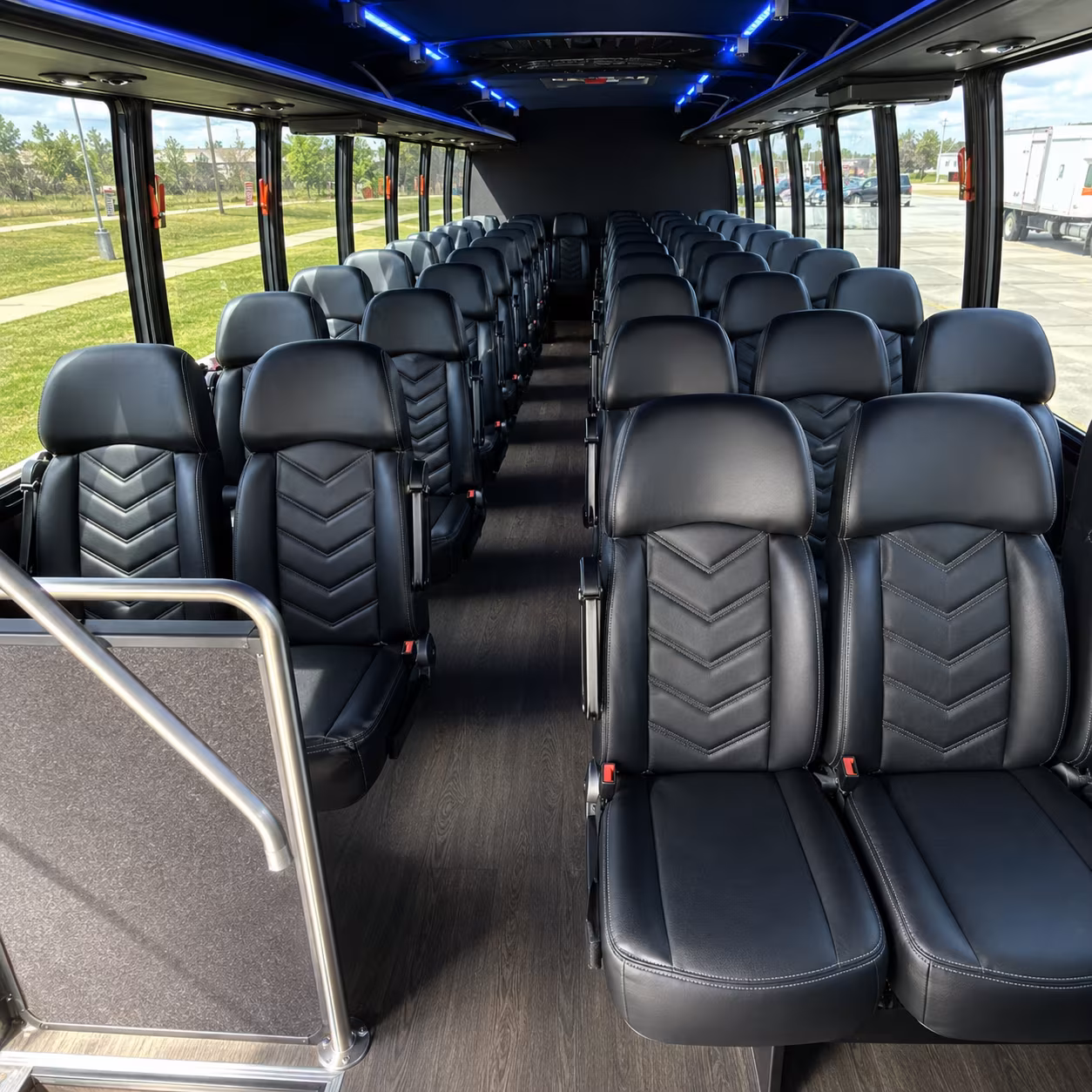 sunrise 28 passenger minibus interior