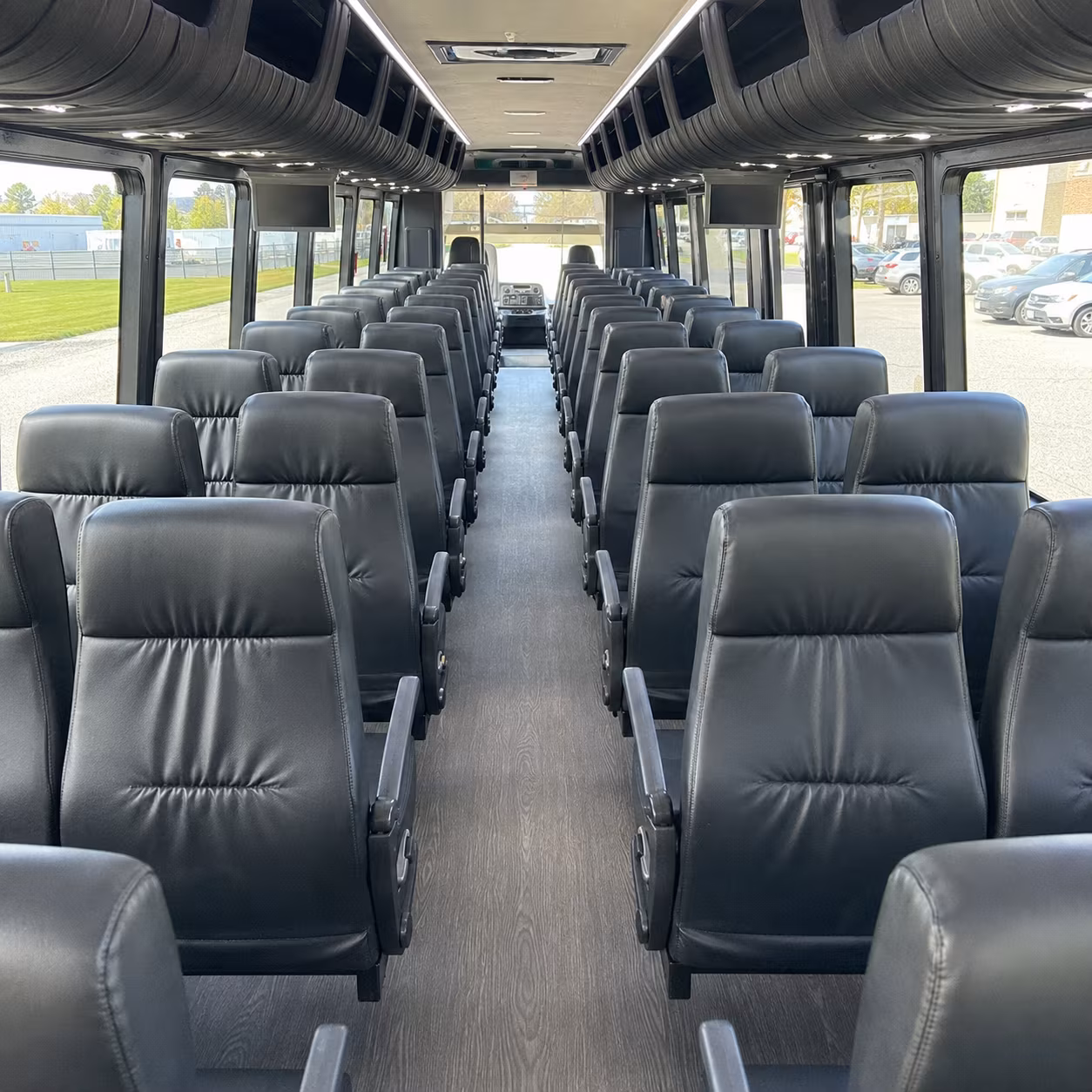 sunrise 30 passenger minibus interior