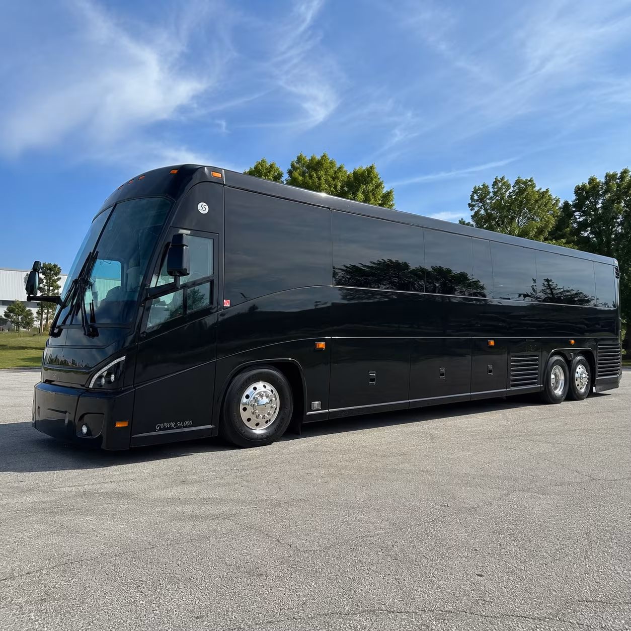 sunrise 47 passenger charter bus