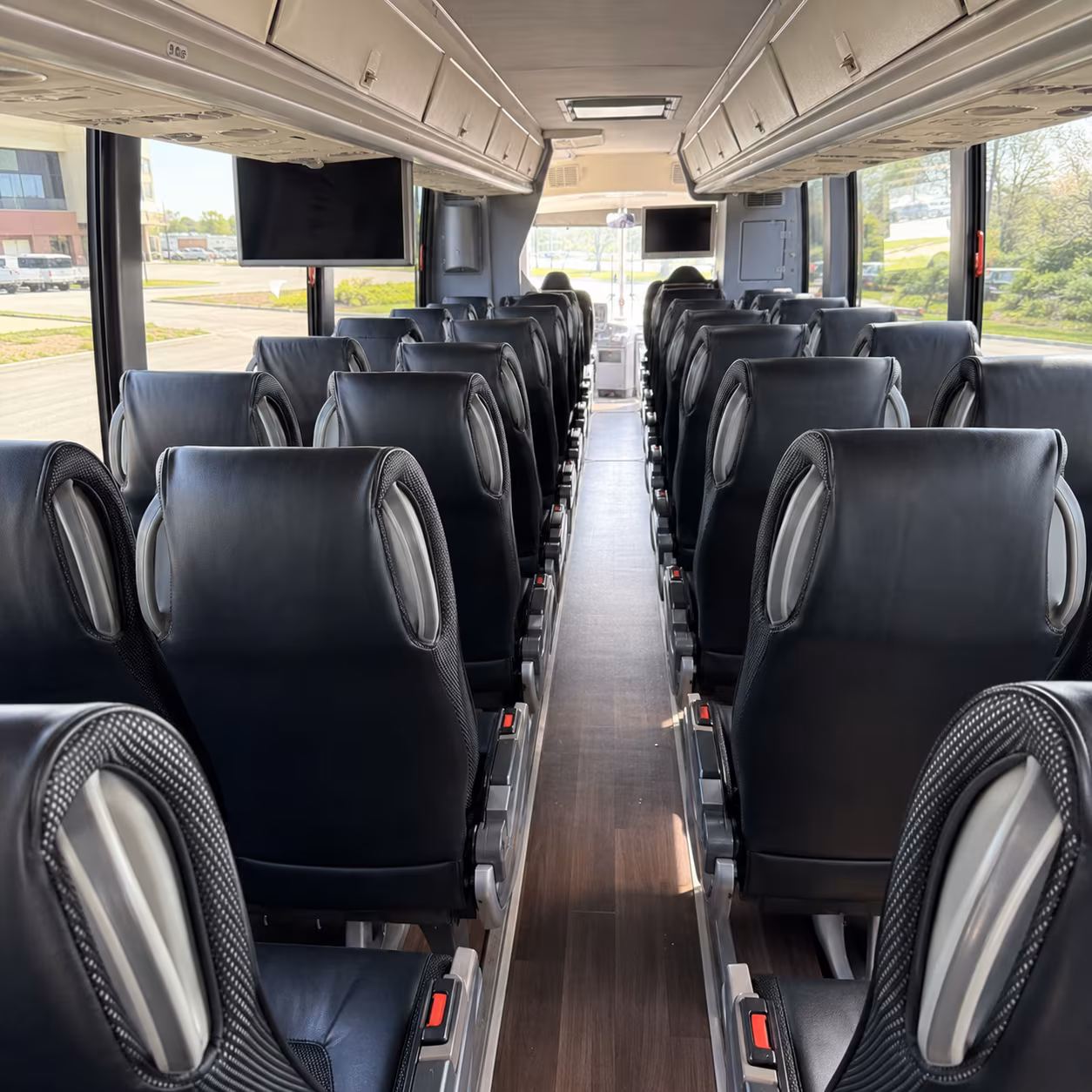 sunrise charter bus interior