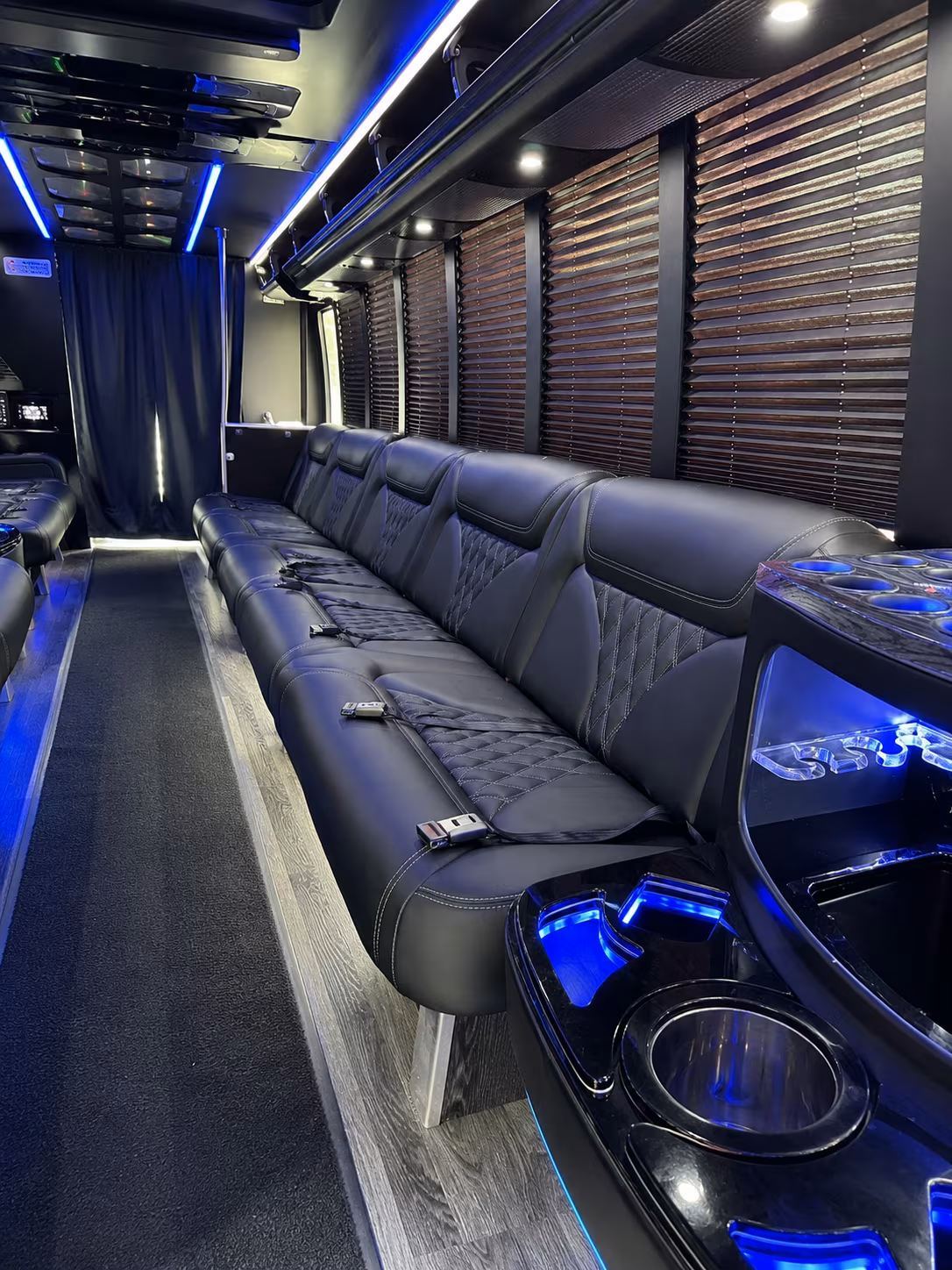 sunrise holiday party bus rental