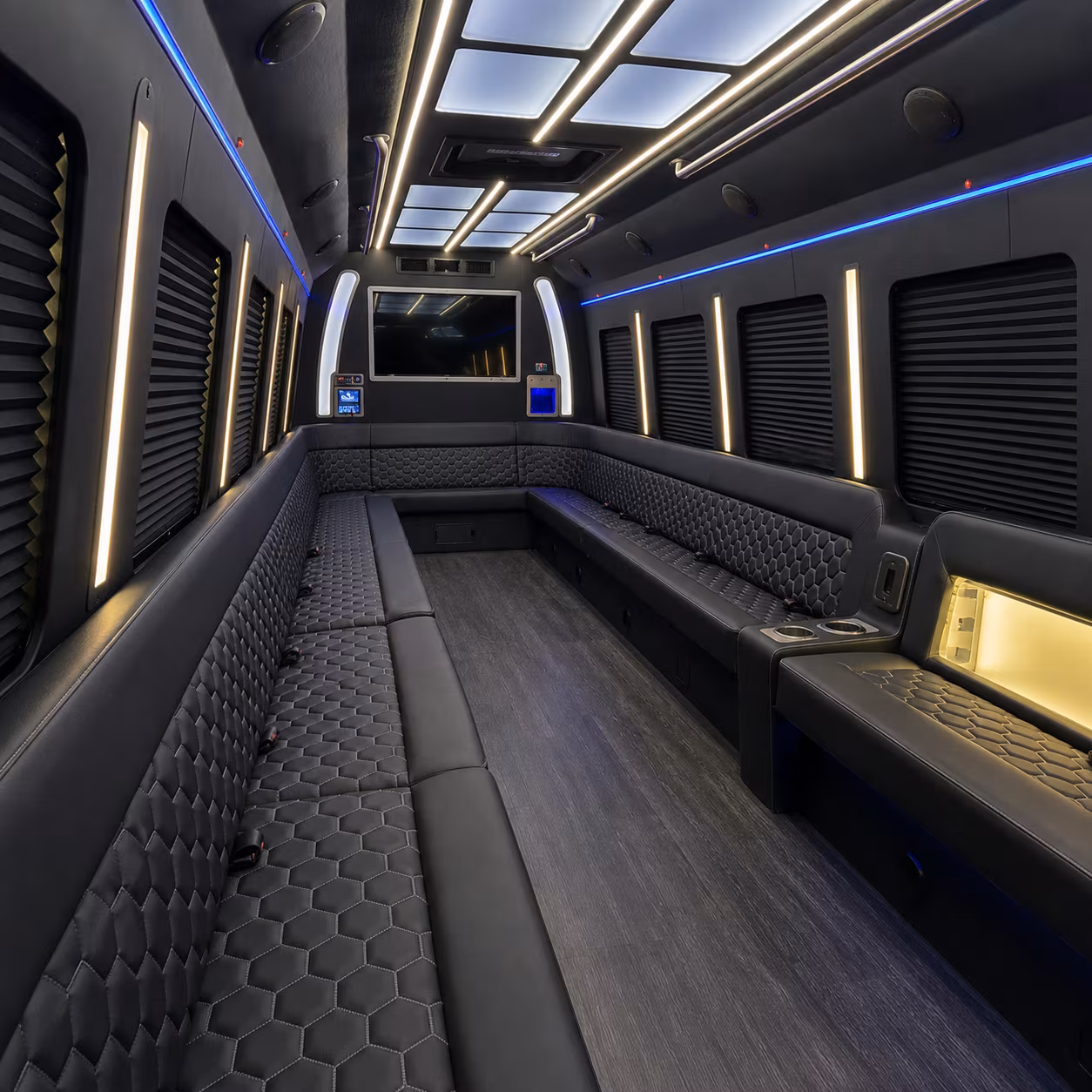 sunrise party bus inside